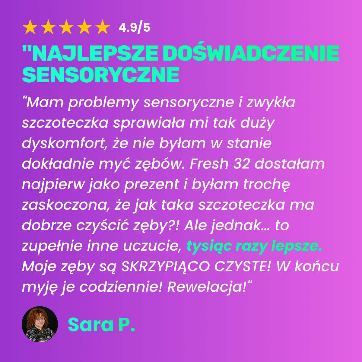 Szczoteczka do zębów 3D Bristle Dynamics™